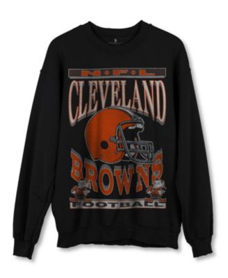 Junk Food Clothing NFL Unisex Cleveland Browns Helmet Flea Market Crew Fleece Sweatshirt