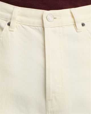 Baggy Fit Jeans in Off White Grind