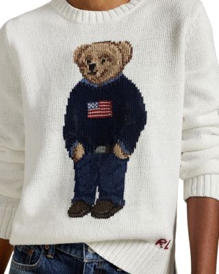 Polo Bear Flag Crewneck Sweater