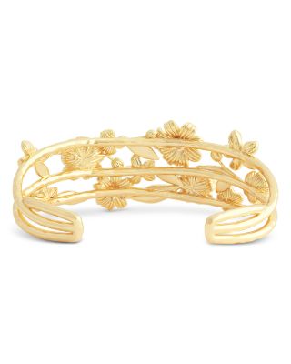 Bloom Triple Row Cuff Bracelet in 18K Gold Plated - Exclusive