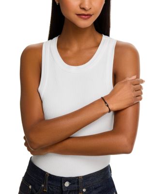 14K Yellow Gold Heavy Metal Mariner Link Leather Bracelet