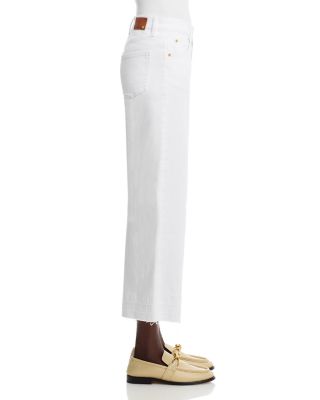 Rafaella High Rise Ankle Jeans in White - Exclusive