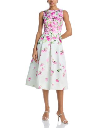 ◆Eliza J フローラルプリントミカドカクテルドレス Eliza J Floral Print Mikado Cocktail Dress | Bloomingdale's