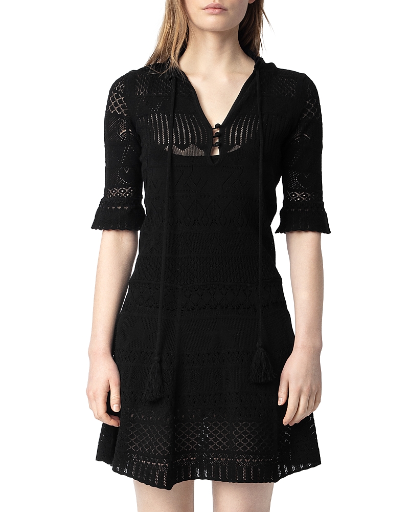Zadig & Voltaire Memphisa Pointelle Knit Dress