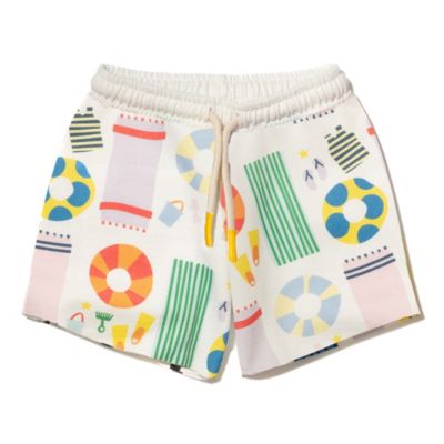 Mon Coeur - Girls' Recycled Cotton Beach Cropped Short - Little Kid, Big Kid