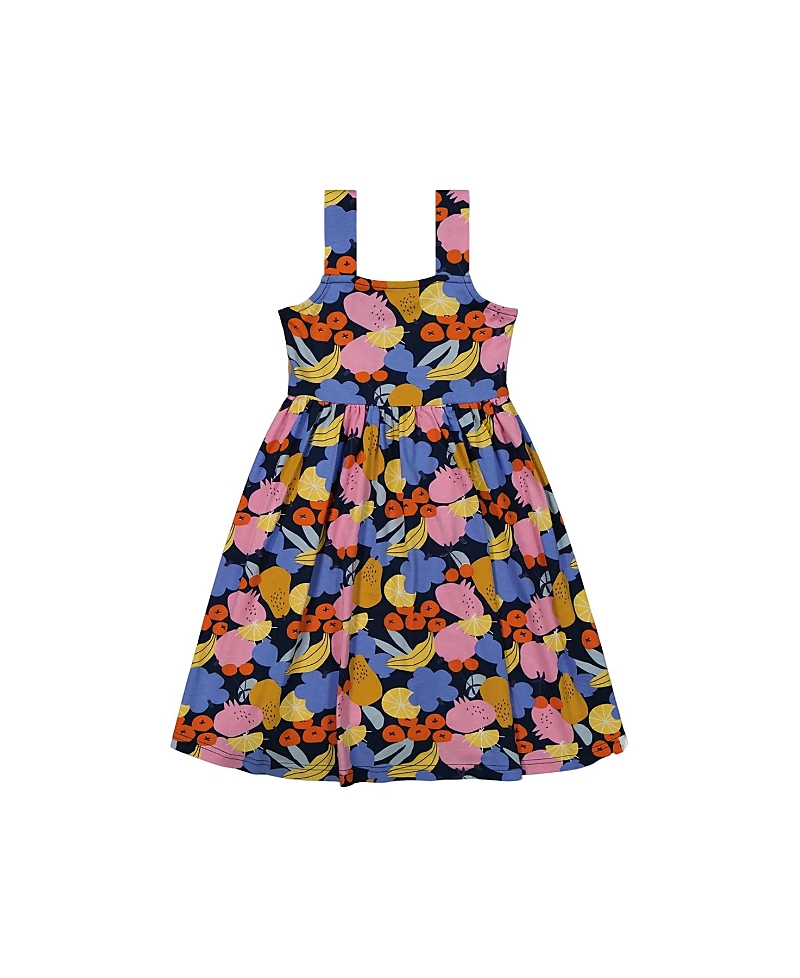 Deux Par Deux Girls' Printed Sleeveless Dress - Big Kid In Multicolored