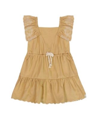 Deux par Deux - Girls' Chambray Dress with Embroidery - Little Kid