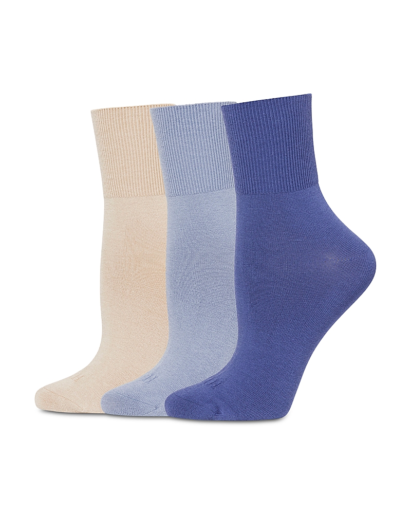 Hue 3-pack Bobby Socks In Blue