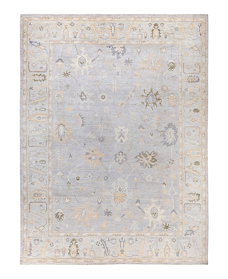 Bloomingdale's Colorful Oushak M1945 Area Rug, 9'2 X 11'10 In Light/grey