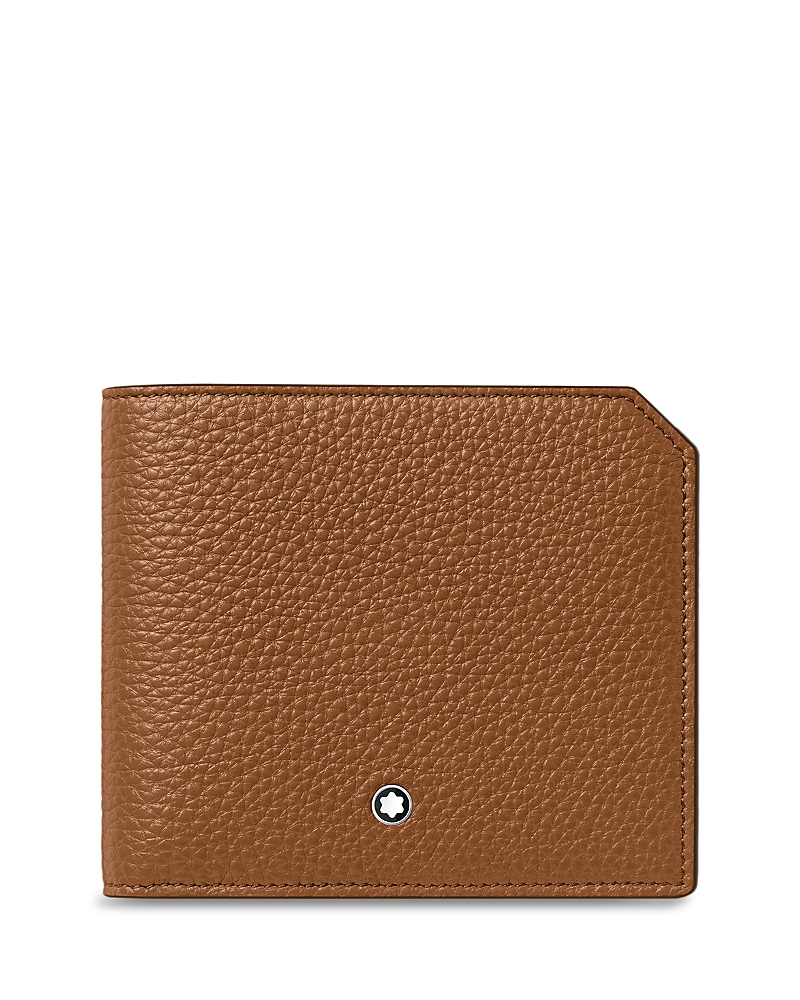 Montblanc Soft Grain Leather Wallet In Brown