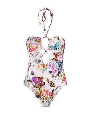 Shiva Butterfly Keyhole One Piece Swimsuit