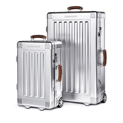 2 Wheel Aluminum XL Checked Suitcase, 80L