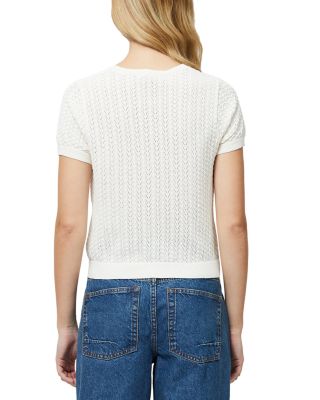 Pointelle Button Cardigan