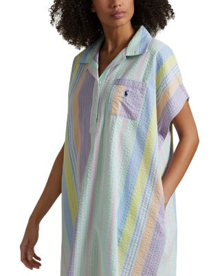 Seersucker Long Sleepshirt