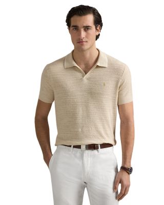 Polo Ralph Lauren - Textured Cotton-Linen Polo Sweater