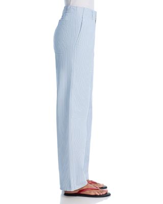 Carpenter High Rise Jeans in Blue Strip