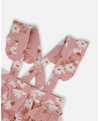 Girls' Printed Muslin Short and Organic Cotton Bodysuit Set - Baby