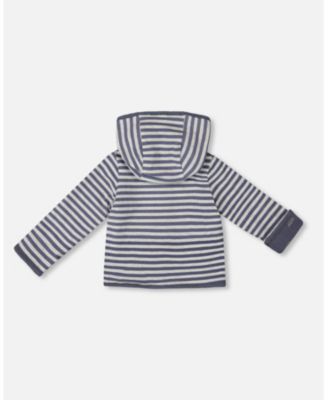 Boys' Reversible Organic Cotton Hooded Jacket - Baby