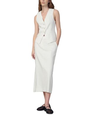 The Maeve Tailored Midi Skirt