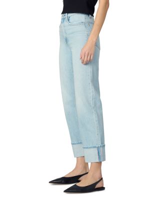 The Margot Cuffed Cropped Straight Jeans in Luxury