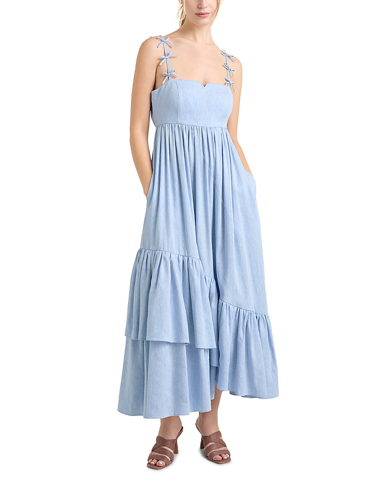 CINQ À SEPT CINQ A SEPT BAILEY LINEN & COTTON BAILEY MIDI DRESS