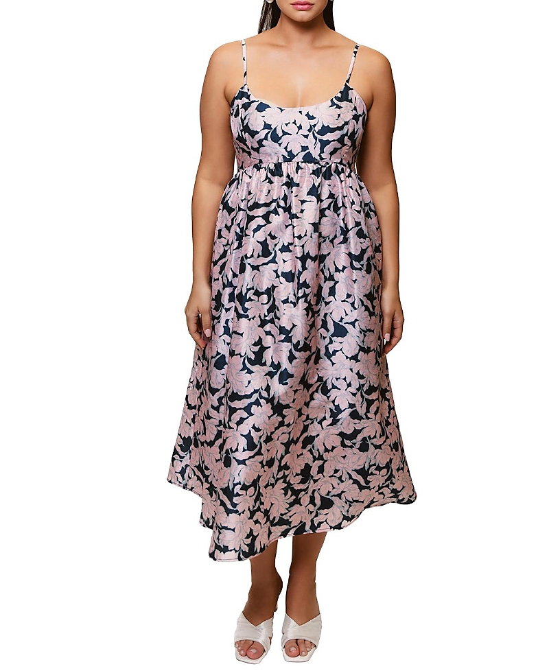 HUTCH PLUS SIZE BRIXTON FIT & FLARE MIDI DRESS