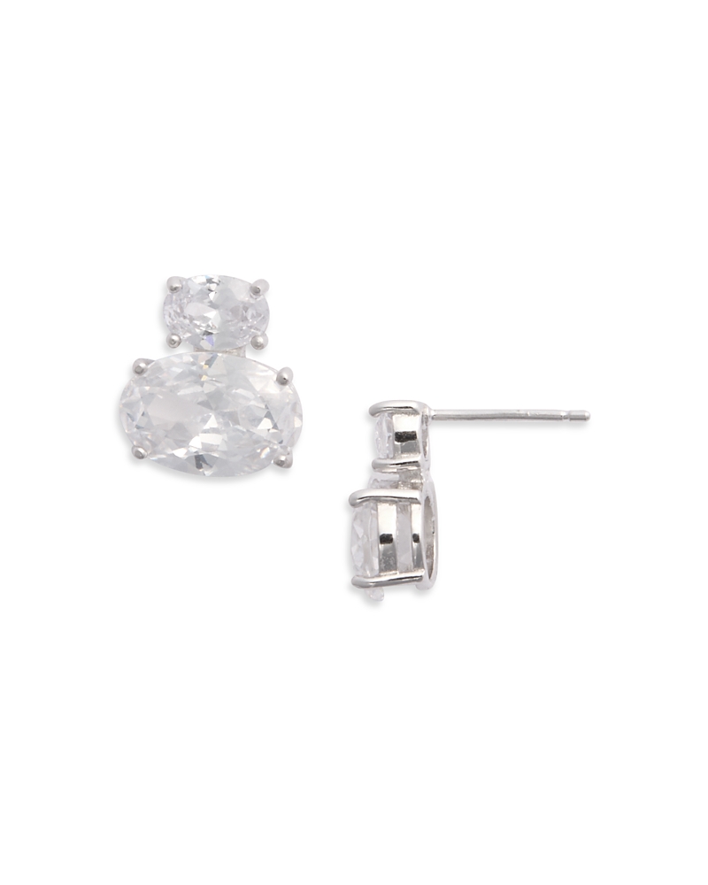 Shashi Esme Stud Earrings In Silver