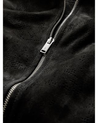 Wade Suede Perforated Short Sleeve Shirt