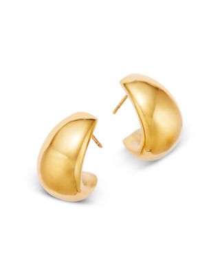 Bloomingdale's Fine Collection Polished Graduated Polished Chunky Hoop Earrings