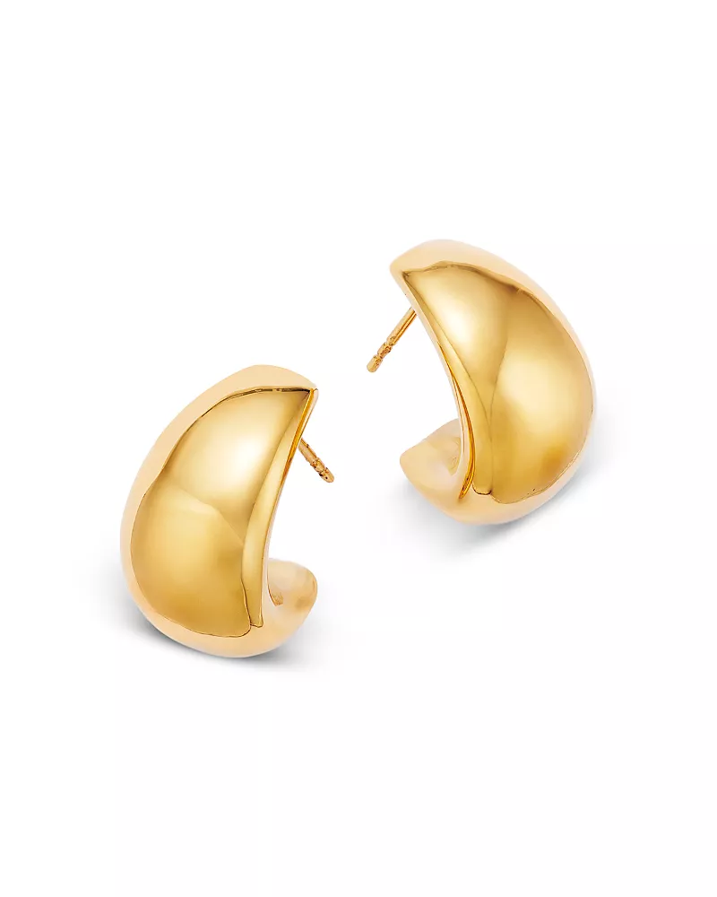 Bloomingdale's Fine Collection Polished Graduated Polished Chunky Hoop Earrings