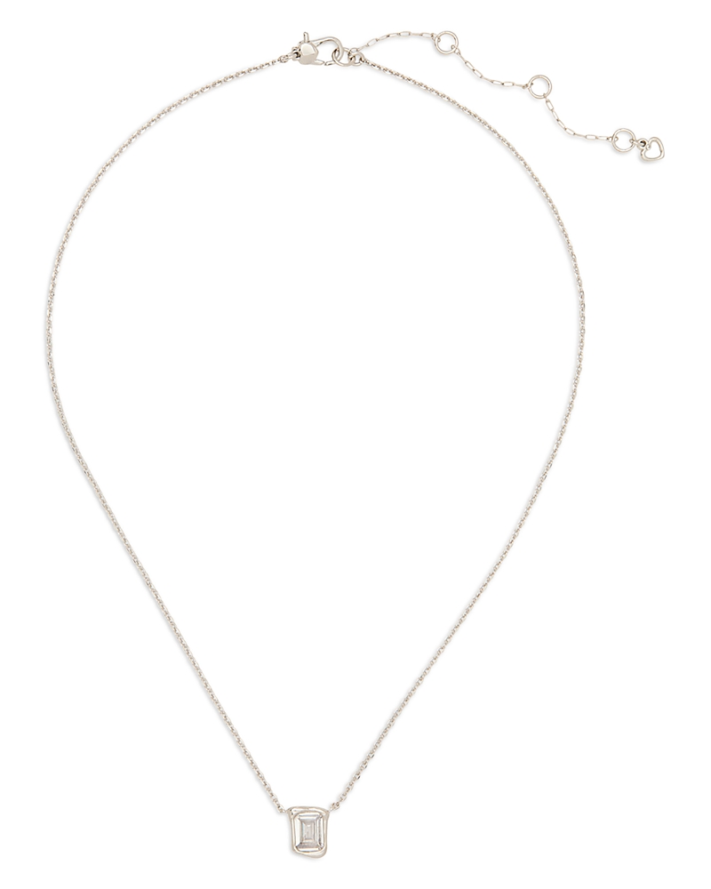 kate spade new york Molten Glass Solitaire Pendant Necklace, 16