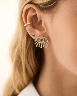 Eye Catcher Pav&eacute; Stud Earrings