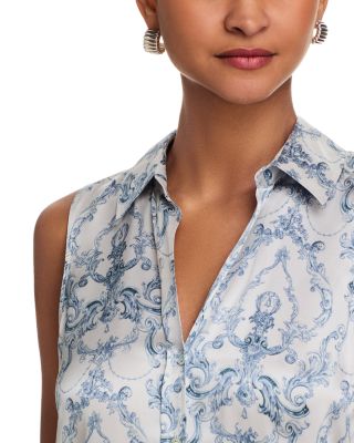 Emmy Sleeveless Silk Blouse