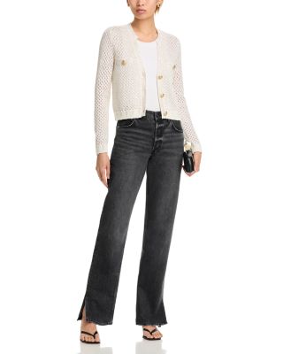 Blanca Sequinned Cropped Cardigan