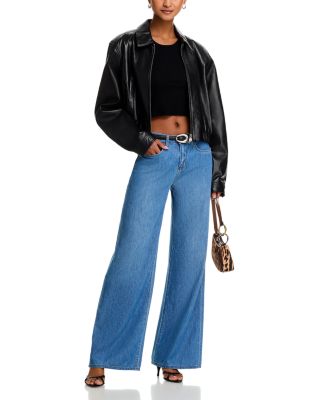 Alicent High Rise Sneaker Wide Leg Jeans in Stokes