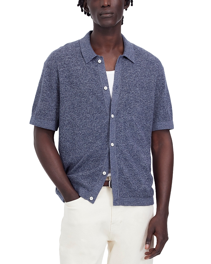 Madewell Marled Cotton Short Sleeve Shirt