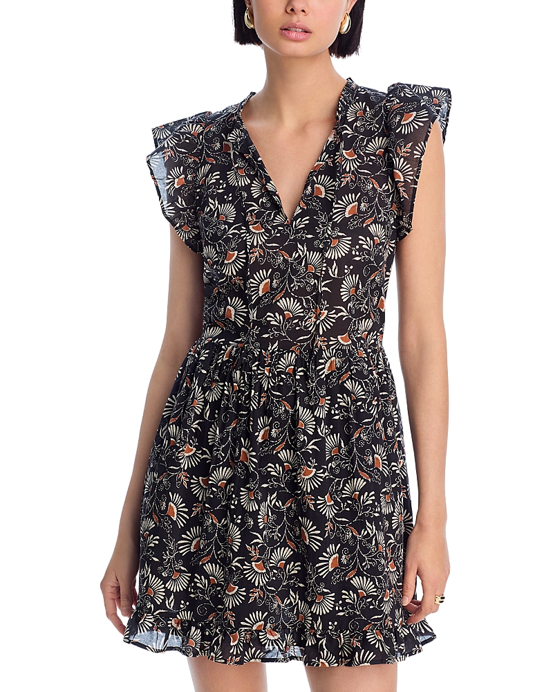 Rails Zinnia Floral Print Minidress In Cassia