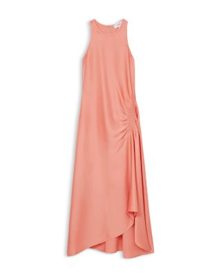【海外限定】REISSドレス☆Navy Anessa Petite Satin Shirred Mi Reiss Petite Satin Shirred Midi Dress in Navy - REISS