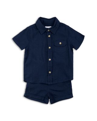 Miles The Label - Boys' Seersucker Shirt & Shorts Set - Baby