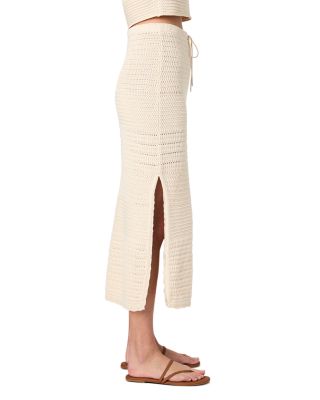 Nellis Collage Sleeveless Top & Side Slit Skirt