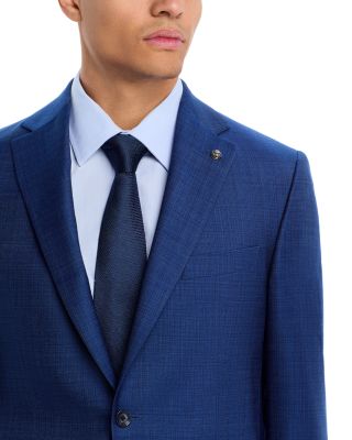 Melange Solid Regular Fit Suit