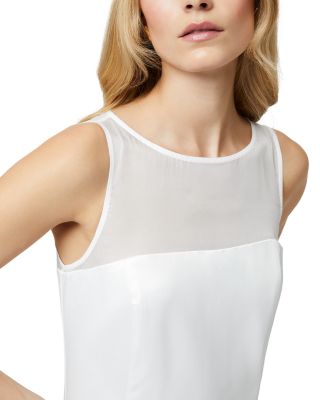 Carey Satin Chiffon Mini Dress