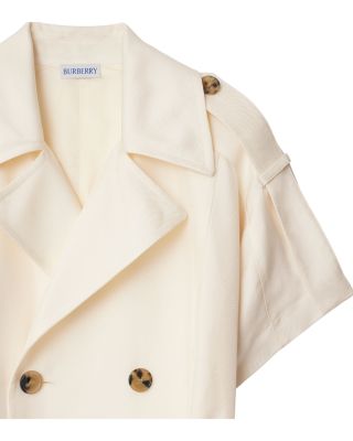 Silk Button Front Dress