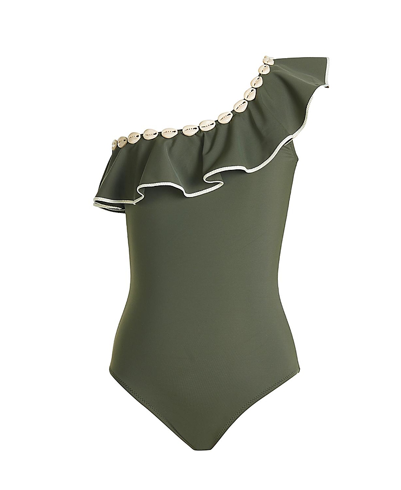Nessi Byrd Girls' Sarah One Piece Swimsuit - Little Kid, Big Kid In Green