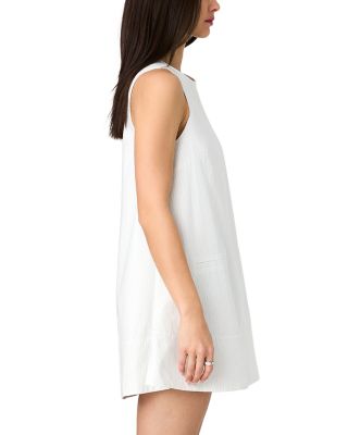 Pinstripe Sleeveless Shift Dress