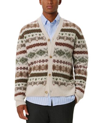 Les Deux - Hordur Fair Isle Cardigan Sweater