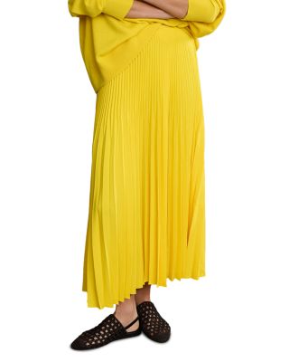 Pleated Maxi Skirt