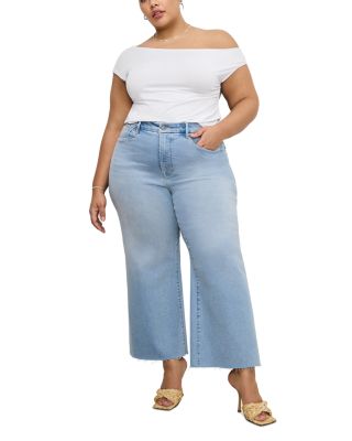 Palazzo High Rise Light Compression Jeans in Indigo862