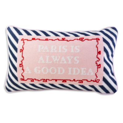 Furbish Studio - Paris Needlepoint Decorative Pillow