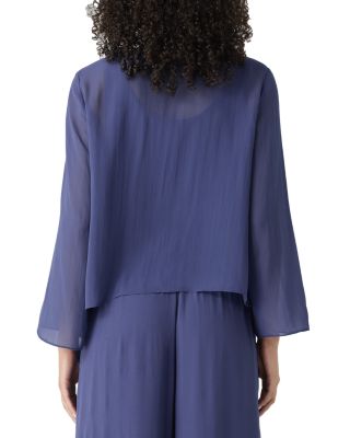 Sheer Silk Georgette Silk Wrap Jacket